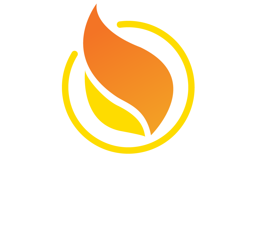 Blaze.js Logo White Text